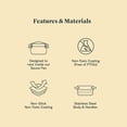 thumbnail image 3 of Caraway Steamer - Stainless Steel Steamer with Handles - Non Stick, Coating - Steam Veggies, Seafood, and More - Compatible With Our Dutch Oven or Sauce Pan - Small, 3 of 8