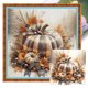 thumbnail image 1 of Hilo Algodón Ecológico Bordado Punto Cruz Calabaza Otoñal Con 11CT 40x40cm, 1 of 9