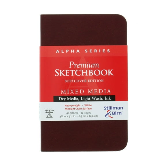 Stillman & Birn Alpha Series Premium Soft-Cover Sketchbook, Portrait, 3.5 in x 5.5 in