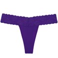 thumbnail image 5 of Sunm Boutique Lace Thongs for Women Low Rise T Back Cheeky Panties Cotton Womens Underwear,8 Pack, 5 of 8