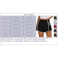 thumbnail image 3 of Youmylove Spring Women Casual Pants Running Shorts High Waisted Pleated Contrast Color Short Versatile Sweatpants, 3 of 9