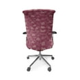 thumbnail image 5 of Ambesonne Abstract Office Chair Cover Stretchable High Back, Clouds Modern Stripes Rain, Dark Magenta Beige, 5 of 6