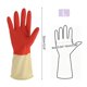 thumbnail image 3 of Ofertas Únicas 1 Par de Guantes de Látex Guantes de Limpieza Bicolor L Rojo Amarillo Claro, 3 of 5