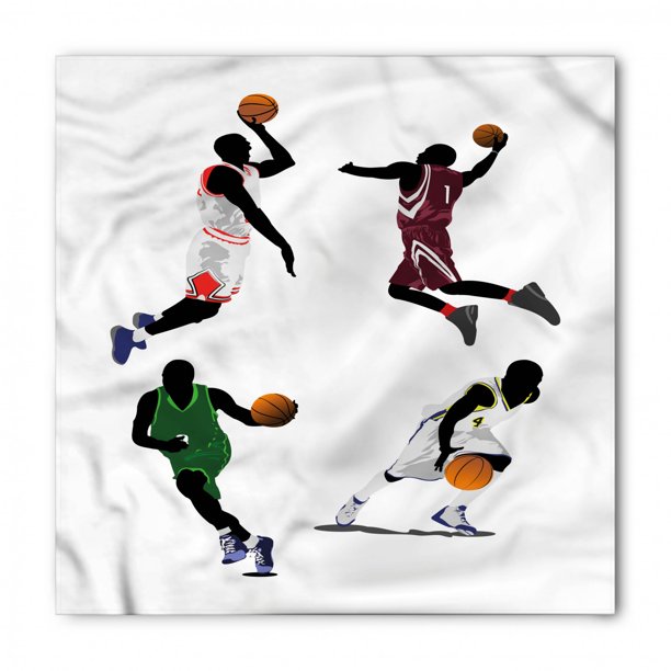 Ambesonne Sports Bandana, Basketball Players Sport, Unisex Head and