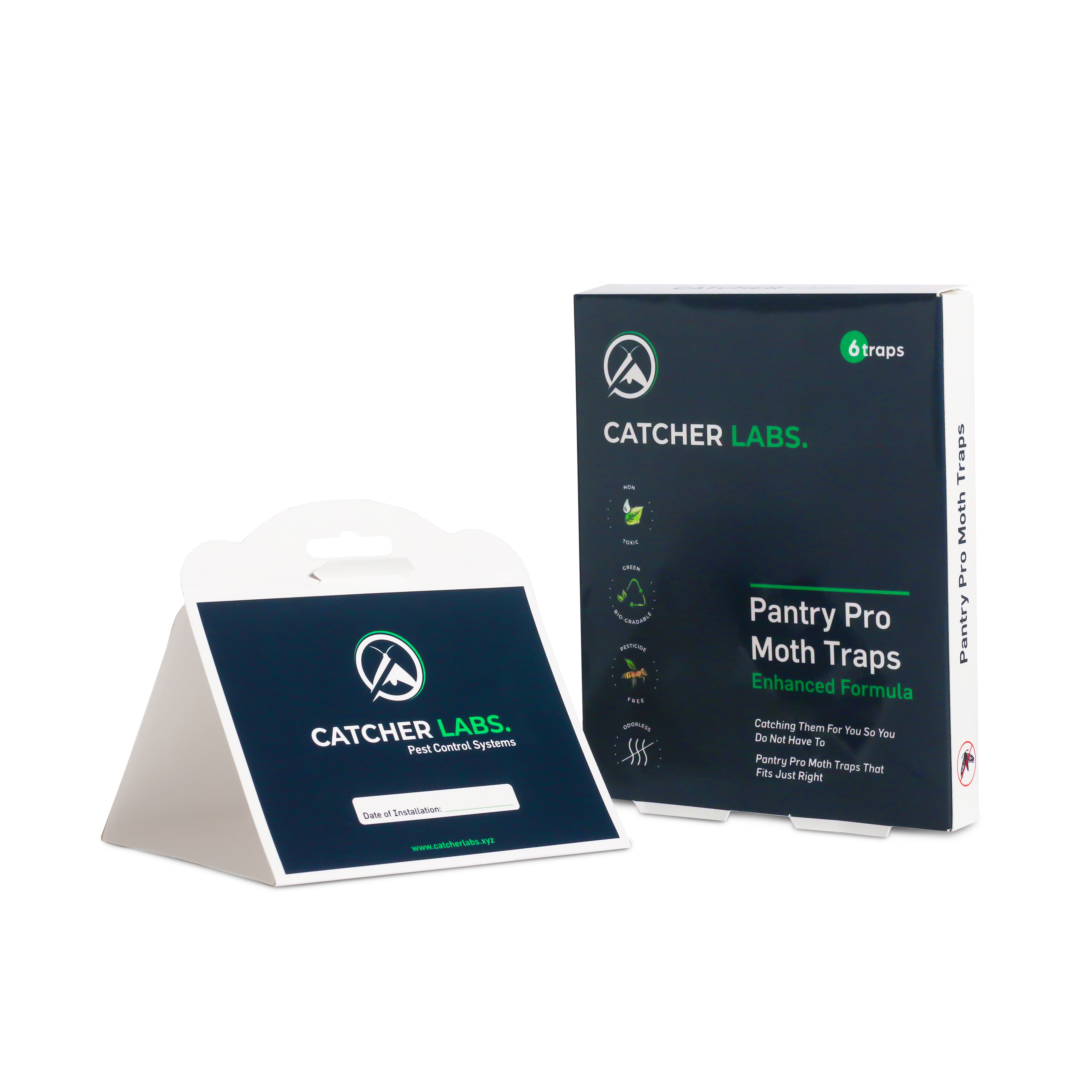 Catcher Labs Pantry Moth Traps Moth Traps with Pheromones NonToxic Moth Catcher Traps to