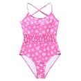 thumbnail image 2 of Herrnalise Women Sexy Brazilian Bikini Ladies Fashion Flower Print Tight Fitting Elastic Hollow Out Sexy Women's One-piece Swimsuit, 2 of 9