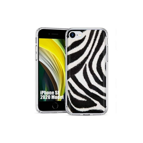 TalkingCase Slim Phone Case Cover Compatible for Apple iPhone SE 2022/3rd/2020/8/7, Zebra Print, USA3 Print, USA