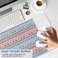 thumbnail image 4 of Long Mouse Pads for Desk,Christmas Folk Pattern Desk Mats on Top Of Desks, Desk Mouse Pad Extra Large with 3mm Non-Slip Base and Stitched Edge for Gaming,Office,Work,Home 35.4x15.7in, 4 of 5