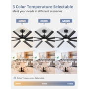 Lokivas 84in Ceiling Fans with Light and Remote Control, Reversible DC Motor, Industrial Large… — $199.99 (49% off)