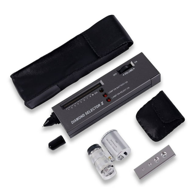 Electric Stone Tester Magnifying Glass Crystal Jewellery Detector Testing Detecting Identification Device Professional