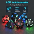 thumbnail image 5 of 7pcs/set The Electronic Dice Glow LED Dices Magic Trick Pixels DND Board Role Playing Game MTG Table Games, 5 of 5