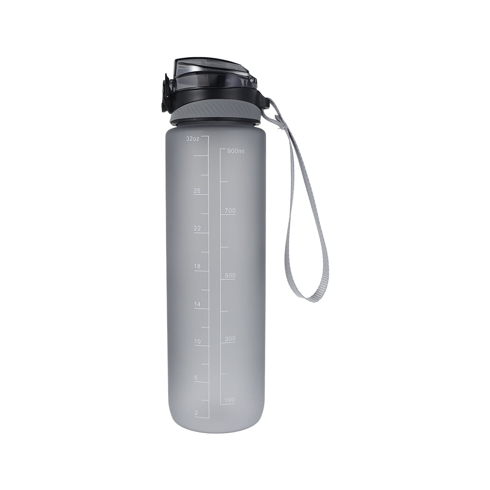 1000ML Drinking Water Bottles Outdoor Sports Leak-Proof Cycling Travel Cup Grey
