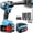 Blue Battery *1 Basic Kit, variant on DGB 21V Cordless Brushless Impact Wrench, High Torque Power Tool for Automotive Repair, Home Improvement, and Heavy-Duty Projects
