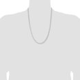 thumbnail image 4 of Sterling Silver Rhodium-plated 3.8mm Flat Curb Chain, 4 of 4