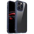 thumbnail image 1 of Funda protectora de TPU de fibra de carbono + PC transparente con cuatro esquinas y airbag a prueba de golpes para iPhone 13 serie MG, 1 of 5