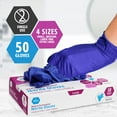 thumbnail image 5 of MED PRIDE Nitrile Medical Exam Gloves Large [Box of 50]- Disposable Powder Latex-Free Surgical Gloves For Doctors Nurses Hospital Home Use, 5 of 5