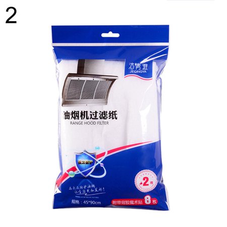 

VEAREAR Range Hood Filter 2Pcs Range Hood Grease Filter Paper Oil Absorbent Dirt Stopper Kitchen Appliance