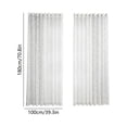 thumbnail image 3 of Tyidzon White Sheer Curtains, Light Filtering Semi Sheer Voile Curtains with Design Leaves Embroidered Rod Pocket Window Drapes for Bedroom Living Room, 3 of 7