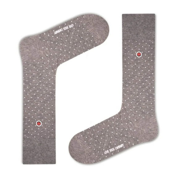 Biz Dots Grey Socks (M)