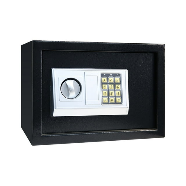 Digital Safe Box Mini Steel Safes Money Bank Small Household Password Key Safety Security Box Keep Cash Jewelry Document ,Easy Installation