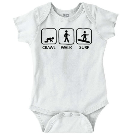 

Brisco Brands Crawl Walk Surf Unisex Baby Bodysuits