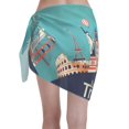 thumbnail image 2 of Bingfone Let's go Travel Women's Sarong Swimsuit Cover Ups Bathing Suit Coverups Chiffon Beach Wrap Skirts, 2 of 7