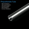 thumbnail image 4 of Uxcell Plastic Pipe Rigid Round Tube Clear 0.47" ID x 0.51" OD x 6" High Impact for Lighting Models Water Plumbing 5Pcs, 4 of 7