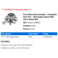 thumbnail image 2 of Front Wheel Hub Assembly - Compatible with 1997 - 2004 Dodge Dakota RWD with 2-Wheel ABS 1998 1999 2000 2001 2002 2003, 2 of 2
