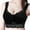 Black, variant on Itsame 1 Pack Everyday Casual Bra Set Womens Full Support Bra Tie Front Wireless Comfort Bralette Black Size M