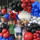 thumbnail image 5 of Kit de arco de globos GRESAHOM rojo, azul y negro con plata metalizada, 5 of 7