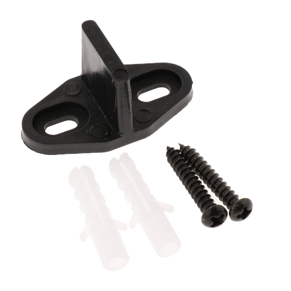 Black Sliding en Door Hardware Guide with Screws Door Hardware