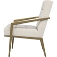 thumbnail image 5 of JERFIT Modern Cream Upholstered Accent Chair with Gold Metal Arms for Living Room, Bedroom, Office, 5 of 8
