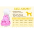 thumbnail image 3 of HQREA Girl Cake Dresses for Small Dogs Summer Puppy Cat Outfits with Bow for Chihuahua, 3 of 6