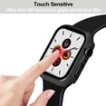thumbnail image 3 of [12 Pack] Étui Compatible avec 45mm Apple Watch Series 7 & Series 8 avec Protecteur d'Écran en Verre Trempé Housse de Protection Résistante aux Rayures pour Apple Watch Series 7 45 mm, 3 of 5