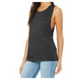 thumbnail image 4 of Yellow Rooster Women's Flowy Scoop Muscle Tank Charcoal Black Slub Large, 4 of 4