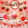 thumbnail image 4 of Strawberry Sweet One Birthday Cake Toppers, by Fangleland (20 Count), 4 of 7