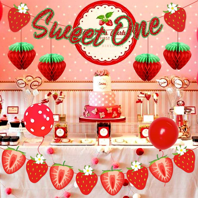 Buy SUNBEAUTY Strawberry Balls Honeycomb 5Pcs Tissue Paper Strawberry  Birthday Party Decoration Honey Combs Decor for Wedding Birthday Baby  Shower Home Online at desertcartOMAN