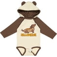 thumbnail image 3 of Inktastic Halloweenie Cute Dachshund in Hot Dog Costume Boys or Girls Long Sleeve Baby Bodysuit, 3 of 5