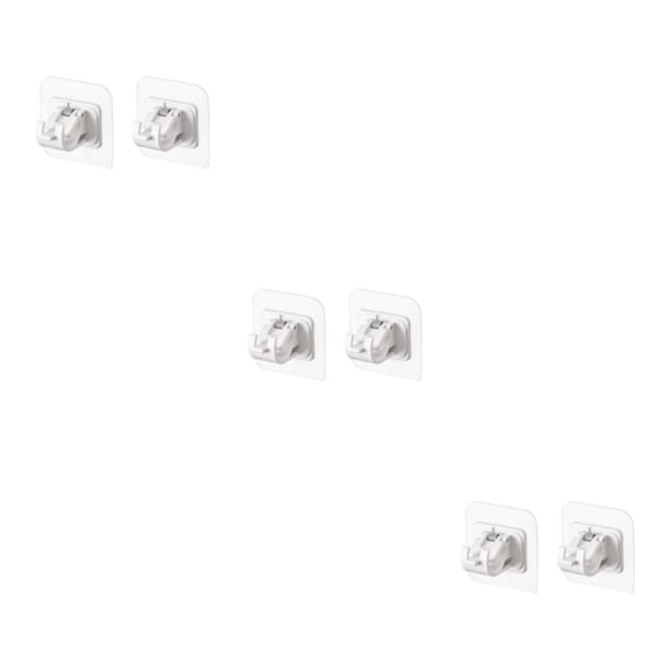 Wosthever Hogar baño cocina ventana cortina varilla Clip sala de estar dormitorio sin clavos desmontable toallero varillas soporte abrazadera Type1 NO1
