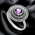 thumbnail image 4 of Amethyst 925 Sterling Silver Ring s.6.5 Jewelry R-1388 AGR1017_E_6.5, 4 of 6