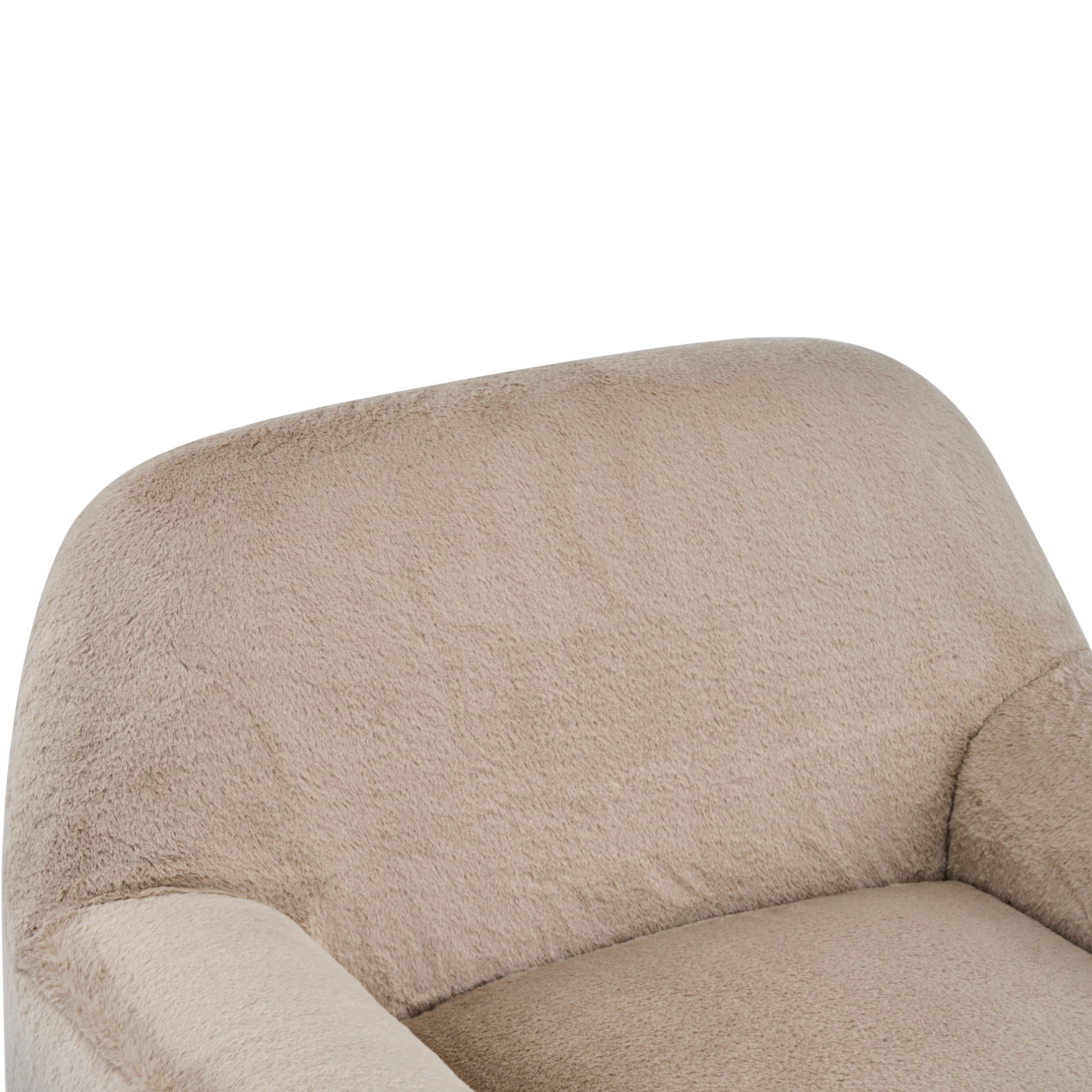 Christopher Knight Home 360° Swivel Accent Chair, Plush Upholstered Barrel Lounge Chair, Light Brown