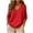 Red-03, variant on Women's V Neck Knit Sweater, Long Sleeve Loose Fit Fall & Spring Top with Ribbed Trim