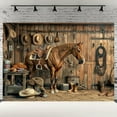 thumbnail image 6 of Western Cowboy Background Polyester Banner Party - Rural Barn Photography Background and Universal Holiday Design, 6 of 6