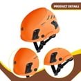 thumbnail image 6 of Dualoai Climbing Helmet Shock Absorbing Hardhat for Skateboard Mountaineering orange, 6 of 9