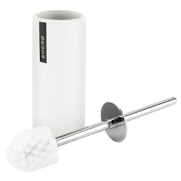 Brosse de Toilette avec Support, Set de Brosse de Toilette Plus Propre, Plastique et Acier pour la Maison pour la Salle de Bain