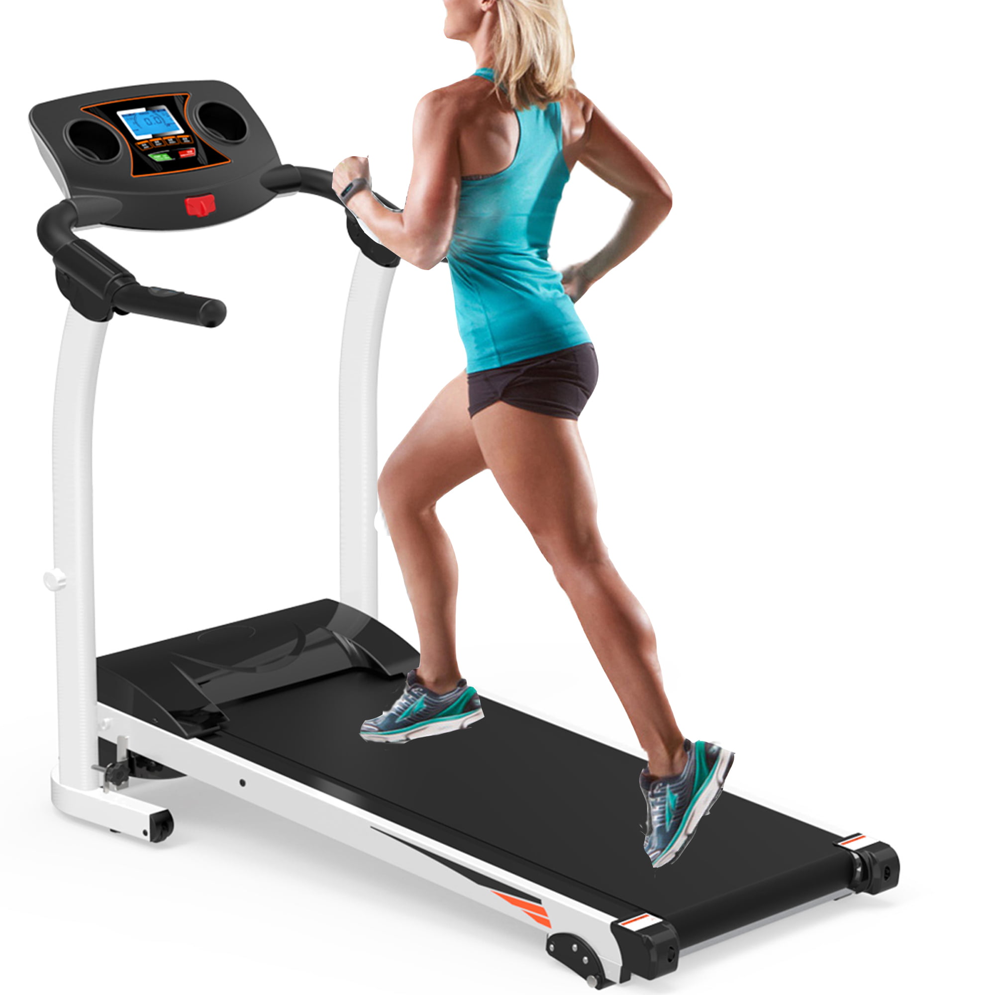 Details about   Electric Treadmill Folding Portable Running Machine Under Desk Tredmils 12-Mode 