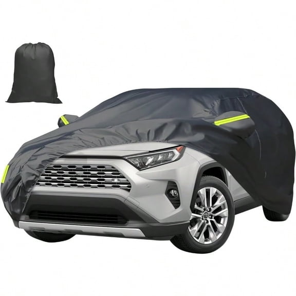 7 Layers Heavy Duty SUV Car Cover Fit for  RAV4 2006-2025 Waterproof Tear UV Resistant Outdoor Full Car Cover with Storage Bag Windproof Sun Rain UV Dust Snow Protection