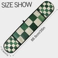thumbnail image 3 of Yayeee Double Oven Mitt Kitchen Heat Resistant Baking 35" x7" Quilted Glove, Green and White Plaid Pattern, 3 of 6
