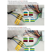 Electric Brushless DC Motor Complete Kit, 48V 1800W Motor Kit, 4500RPM with 3 Speed Controller, Battery Display Throttle, Electric Scooter Bicycle E Bike Motorcycle Mid Drive Motor, DIY Part