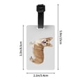 thumbnail image 4 of PAYOHTO Luggage Tags for Suitcases Corgi Dog PVC Lable for Travel Bag, 4 of 7